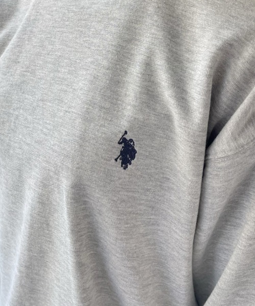 U.S. POLO ASSN.(ユーエスポロアッスン)の「U.S. POLO ASSN./ユーエスポロアッスン クルーネックオーバーサイズ裏毛スウェット・トレーナー(スウェット・レディース・スカイブルー/ブラック/グレー/ネイビー/オフホワイト・L/M)」の18枚目の写真