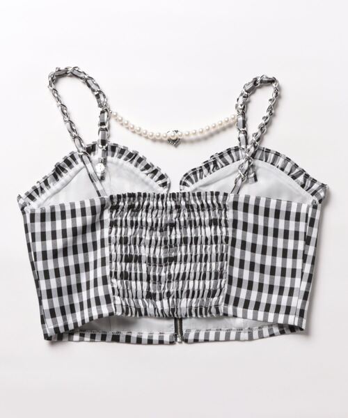 Ank Rouge（アンクルージュ）の「ギンガムビスチェ（シャツ/ブラウス・レディース・ピンク/ブルー/ブラック・M）」の4枚目の写真