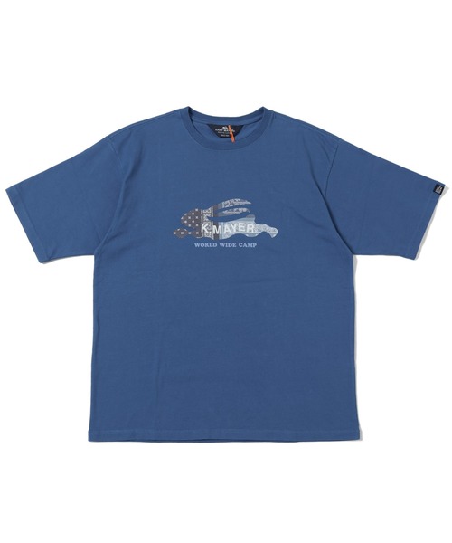 KRIFF MAYER(クリフメイヤー)の「フライングラビット柄ロゴ半袖T(Tシャツ/カットソー・メンズ・ブルー/グレー/レッド/チャコール/オフホワイト/グリーン・MEDIUM/X-LARGE/LARGE)」の6枚目の写真