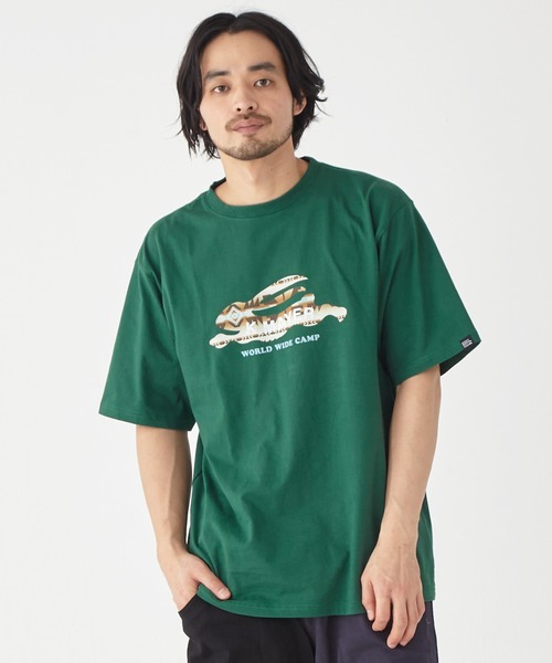 KRIFF MAYER(クリフメイヤー)の「フライングラビット柄ロゴ半袖T(Tシャツ/カットソー・メンズ・ブルー/グレー/レッド/チャコール/オフホワイト/グリーン・MEDIUM/X-LARGE/LARGE)」の5枚目の写真