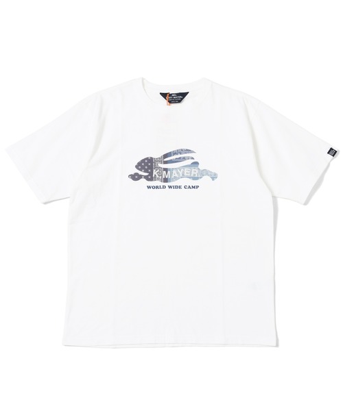 KRIFF MAYER(クリフメイヤー)の「フライングラビット柄ロゴ半袖T(Tシャツ/カットソー・メンズ・ブルー/グレー/レッド/チャコール/オフホワイト/グリーン・MEDIUM/X-LARGE/LARGE)」の9枚目の写真