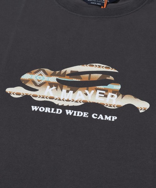 KRIFF MAYER(クリフメイヤー)の「フライングラビット柄ロゴ半袖T(Tシャツ/カットソー・メンズ・ブルー/グレー/レッド/チャコール/オフホワイト/グリーン・MEDIUM/X-LARGE/LARGE)」の12枚目の写真