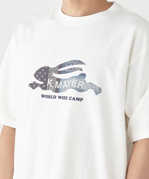 KRIFF MAYER(クリフメイヤー)の「フライングラビット柄ロゴ半袖T(Tシャツ/カットソー・メンズ・ブルー/グレー/レッド/チャコール/オフホワイト/グリーン・MEDIUM/X-LARGE/LARGE)」の18枚目の写真