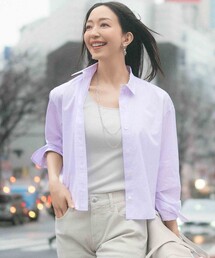 【Oggi4月号掲載/洗える】CANCLINI クロップド シャツ