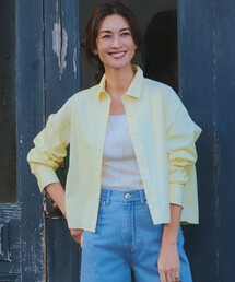 【Oggi4月号掲載/洗える】CANCLINI クロップド シャツ