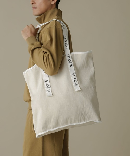 NANO universe（ナノユニバース）の「｢NJ/CLUB｣CARRYSTOCKKIT&BAG トートバッグ（トートバッグ・メンズ・キナリ/モカ/ブラック・FREE）」の11枚目の写真