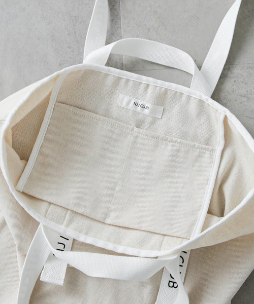 NANO universe（ナノユニバース）の「｢NJ/CLUB｣CARRYSTOCKKIT&BAG トートバッグ（トートバッグ・メンズ・キナリ/モカ/ブラック・FREE）」の5枚目の写真