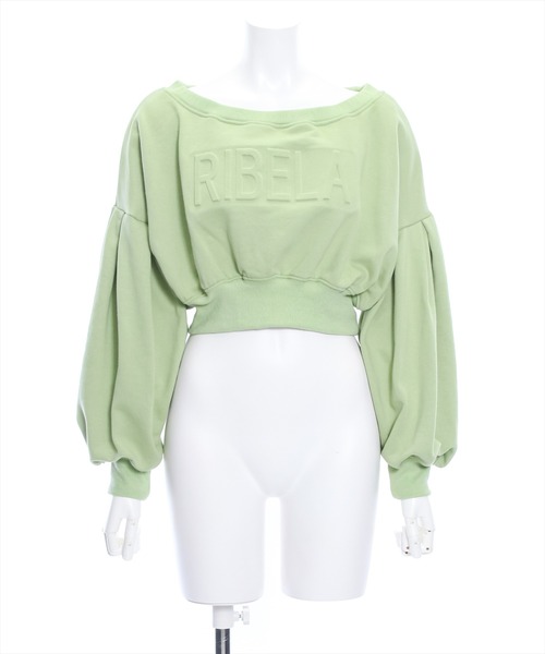 clear（クリア）の「マルチwayエンボスロゴ袖ボリュームスウェット≪2024SS新作≫（スウェット・レディース・杢グレー/ブラック/ライトカーキ・F）」の8枚目の写真