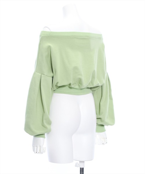 clear（クリア）の「マルチwayエンボスロゴ袖ボリュームスウェット≪2024SS新作≫（スウェット・レディース・杢グレー/ブラック/ライトカーキ・F）」の6枚目の写真