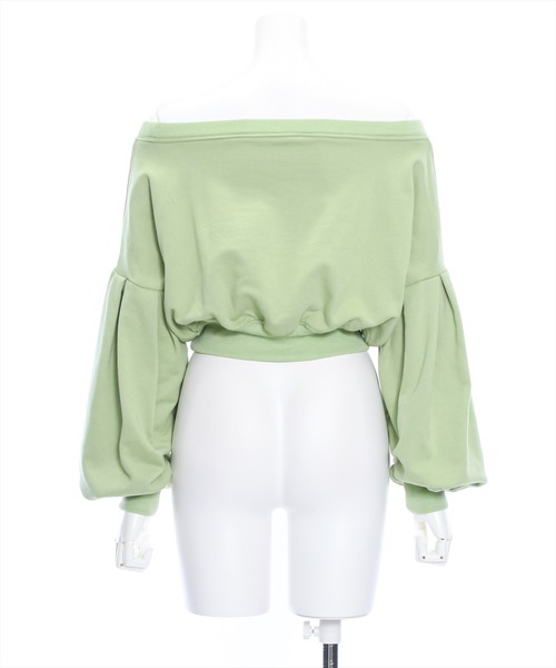 clear（クリア）の「マルチwayエンボスロゴ袖ボリュームスウェット≪2024SS新作≫（スウェット・レディース・杢グレー/ブラック/ライトカーキ・F）」の7枚目の写真