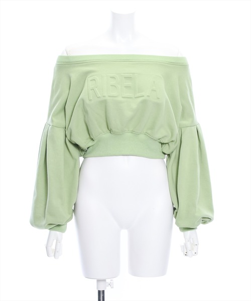 clear（クリア）の「マルチwayエンボスロゴ袖ボリュームスウェット≪2024SS新作≫（スウェット・レディース・杢グレー/ブラック/ライトカーキ・F）」の22枚目の写真