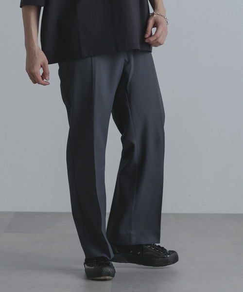 NANO universe（ナノユニバース）の「ストレッチツイルストレートスラックス(セットアップ可)（スラックス・メンズ・ブラック/ブルーグレー/チャコール・S/M/L）」の16枚目の写真