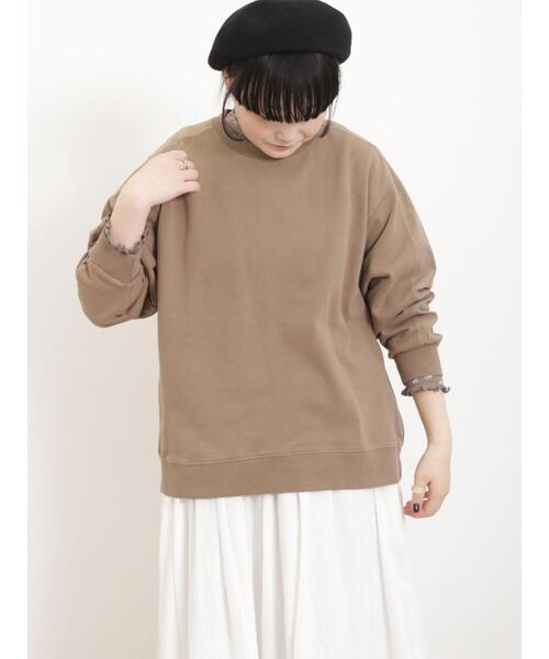 Samansa Mos2（サマンサ モスモス）の「パターンメッシュ花柄ハイネックカットソー（Tシャツ/カットソー・レディース・パープル/イエロー/モカ/サックスブルー・F）」の18枚目の写真