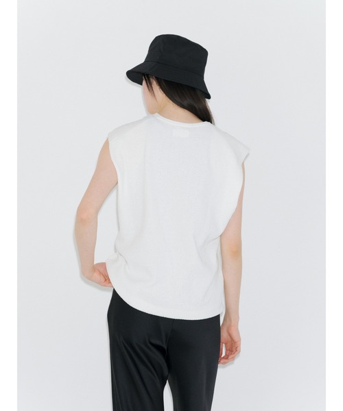 ENCIRCLE(エンサークル)の「【ENCIRCLE/エンサークル】Summer vest/サマーベスト(ニット/セーター・レディース・ホワイト/ブラック・FREE)」の17枚目の写真