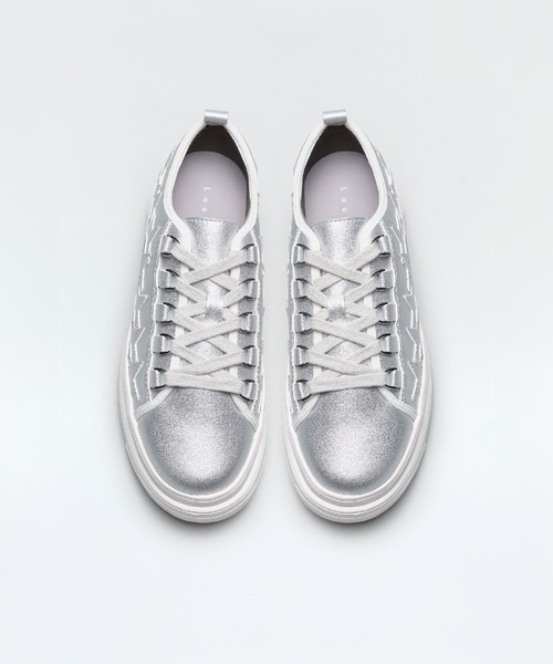 Lucida（ルシーダ）の「Stardust/デザイン厚底スニーカー（スニーカー・レディース・ベージュ/ブラック×ホワイト/ホワイト×ブラック/シルバー/ブラック系その他/ホワイト系その他/ベージュ×ブラック・35/36/37/38/39/40）」の9枚目の写真