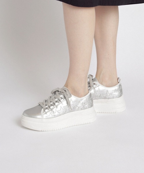 Lucida（ルシーダ）の「Stardust/デザイン厚底スニーカー（スニーカー・レディース・ベージュ/ブラック×ホワイト/ホワイト×ブラック/シルバー/ブラック系その他/ホワイト系その他/ベージュ×ブラック・35/36/37/38/39/40）」の17枚目の写真