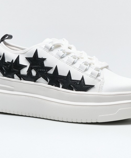 Lucida（ルシーダ）の「Stardust/デザイン厚底スニーカー（スニーカー・レディース・ベージュ/ブラック×ホワイト/ホワイト×ブラック/シルバー/ブラック系その他/ホワイト系その他/ベージュ×ブラック・35/36/37/38/39/40）」の20枚目の写真