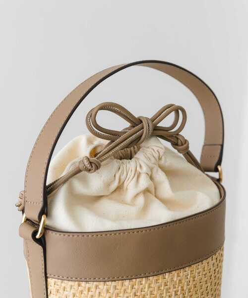 RODE SKO(ロデスコ)の「バケットショルダーバッグ(ショルダーバッグ・レディース・グレー系その他/ホワイト・ONE)」の12枚目の写真