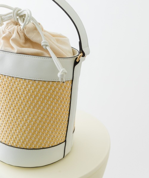 RODE SKO(ロデスコ)の「バケットショルダーバッグ(ショルダーバッグ・レディース・グレー系その他/ホワイト・ONE)」の18枚目の写真