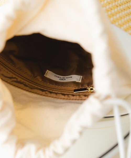 RODE SKO(ロデスコ)の「バケットショルダーバッグ(ショルダーバッグ・レディース・グレー系その他/ホワイト・ONE)」の21枚目の写真