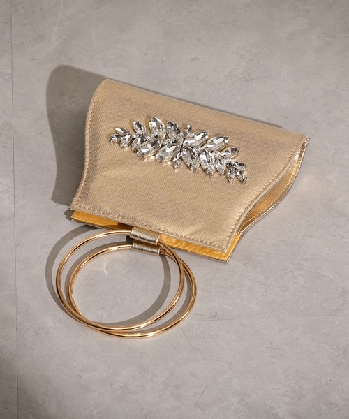 【セール】ビジュー付サークルハンドルハンドバッグ（ハンドバッグ）｜epic day（エピックデイ）