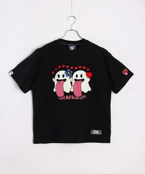 【新品・未使用品】GRAF & WUゴースト 刺繍 トレーナー　Mサイズ 黒 楽天市場】GRAF&WU グラフアンドウー スウェット おばけ 刺繍