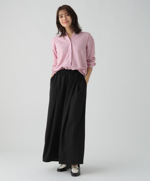 Elura（エルーラ）の「リネンブレンド冷感シャツ（シャツ/ブラウス・レディース・グリーン系その他/ライトイエロー/ブラウン系その他/ライトピンク・SMALL/MEDIUM/LARGE）」の6枚目の写真