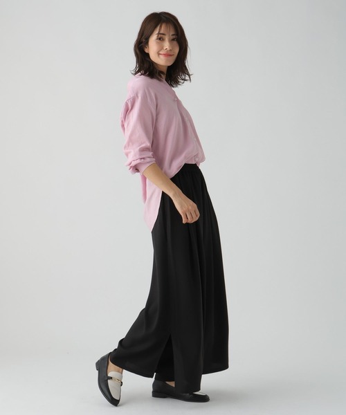 Elura（エルーラ）の「リネンブレンド冷感シャツ（シャツ/ブラウス・レディース・グリーン系その他/ライトイエロー/ブラウン系その他/ライトピンク・SMALL/MEDIUM/LARGE）」の7枚目の写真