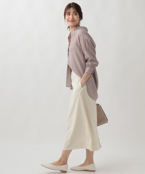 Elura（エルーラ）の「リネンブレンド冷感シャツ（シャツ/ブラウス・レディース・グリーン系その他/ライトイエロー/ブラウン系その他/ライトピンク・SMALL/MEDIUM/LARGE）」の10枚目の写真