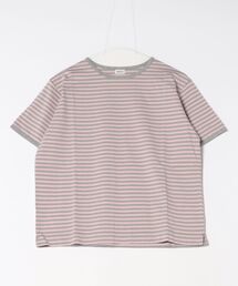 PAR ICI | ボーダー配色バインダー 半袖Tシャツ(Tシャツ/カットソー)