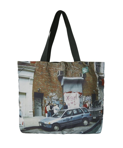 X-girl（エックスガール）の「X-girl BIG TOTE BAG（トートバッグ・レディース・マルチ・ONE SIZE）」の5枚目の写真