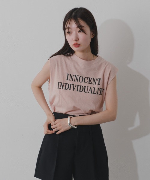 Kastane（カスタネ）の「【2024SSカタログ掲載】リンガーロゴタンク（タンクトップ・レディース・ホワイト系その他/ホワイト系その他3/ピンク/ホワイト系その他2・FREE）」の5枚目の写真