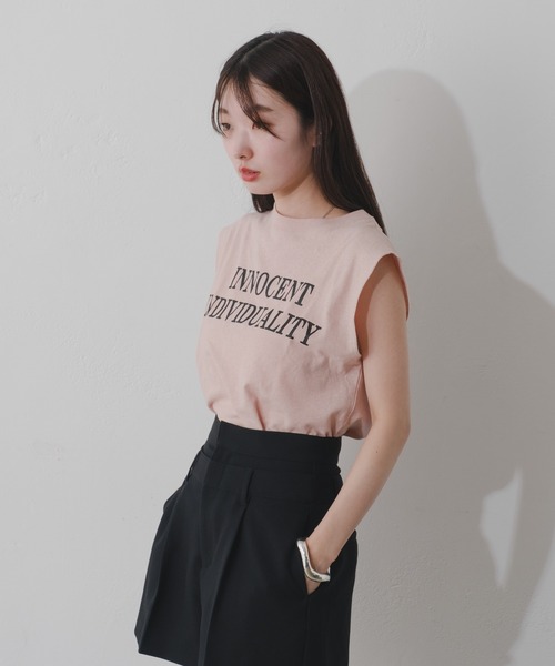 Kastane（カスタネ）の「【2024SSカタログ掲載】リンガーロゴタンク（タンクトップ・レディース・ホワイト系その他/ホワイト系その他3/ピンク/ホワイト系その他2・FREE）」の6枚目の写真