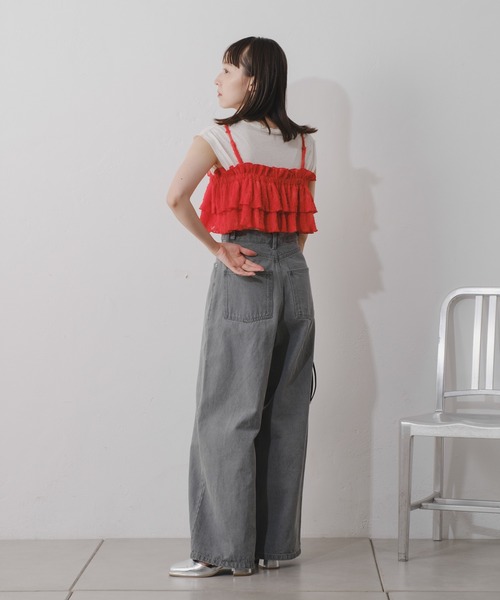 Kastane（カスタネ）の「【2024SSカタログ掲載】リンガーロゴタンク（タンクトップ・レディース・ホワイト系その他/ホワイト系その他3/ピンク/ホワイト系その他2・FREE）」の19枚目の写真