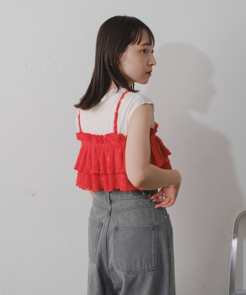 Kastane（カスタネ）の「【2024SSカタログ掲載】リンガーロゴタンク（タンクトップ・レディース・ホワイト系その他/ホワイト系その他3/ピンク/ホワイト系その他2・FREE）」の15枚目の写真