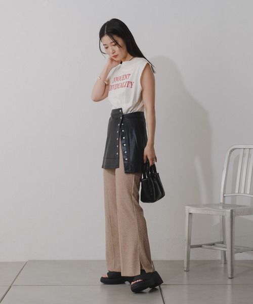 Kastane（カスタネ）の「【2024SSカタログ掲載】リンガーロゴタンク（タンクトップ・レディース・ホワイト系その他/ホワイト系その他3/ピンク/ホワイト系その他2・FREE）」の11枚目の写真