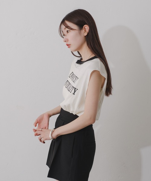 Kastane（カスタネ）の「【2024SSカタログ掲載】リンガーロゴタンク（タンクトップ・レディース・ホワイト系その他/ホワイト系その他3/ピンク/ホワイト系その他2・FREE）」の21枚目の写真