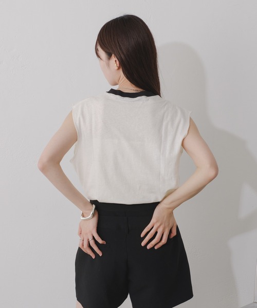 Kastane（カスタネ）の「【2024SSカタログ掲載】リンガーロゴタンク（タンクトップ・レディース・ホワイト系その他/ホワイト系その他3/ピンク/ホワイト系その他2・FREE）」の22枚目の写真