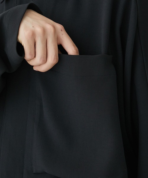 N.HOOLYWOOD（N.ハリウッド）の「STUDIOUS別注 098 SHIRTS BLOUSON（ブルゾン・メンズ・ブラック/ダークグレー・36/38）」の17枚目の写真