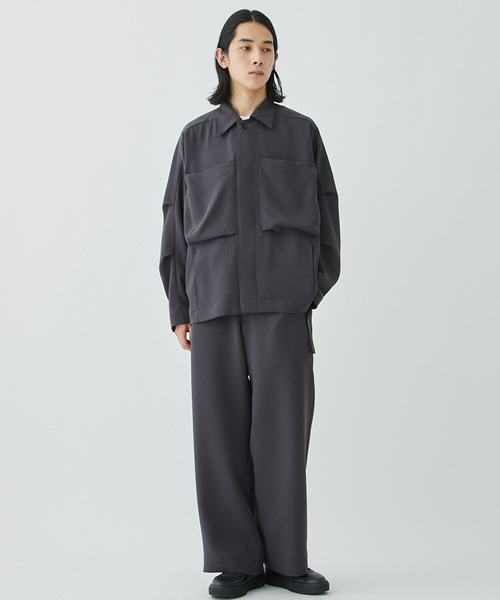 N.HOOLYWOOD（N.ハリウッド）の「STUDIOUS別注 098 SHIRTS BLOUSON（ブルゾン・メンズ・ブラック/ダークグレー・36/38）」の22枚目の写真