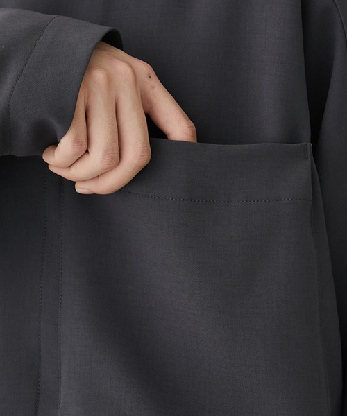 N.HOOLYWOOD（N.ハリウッド）の「STUDIOUS別注 098 SHIRTS BLOUSON（ブルゾン・メンズ・ブラック/ダークグレー・36/38）」の8枚目の写真