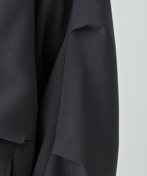 N.HOOLYWOOD（N.ハリウッド）の「STUDIOUS別注 098 SHIRTS BLOUSON（ブルゾン・メンズ・ブラック/ダークグレー・36/38）」の3枚目の写真