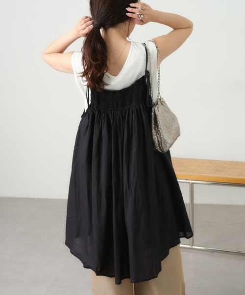 CIAOPANIC TYPY（チャオパニックティピー）の「【india】スシボイルシャーリングキャミチュニック（キャミソール・レディース・アイボリー/ブラウン/ブラック・ONE SIZE）」の17枚目の写真