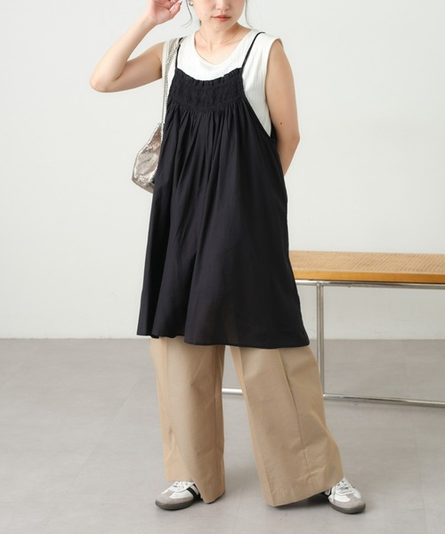 CIAOPANIC TYPY（チャオパニックティピー）の「【india】スシボイルシャーリングキャミチュニック（キャミソール・レディース・アイボリー/ブラウン/ブラック・ONE SIZE）」の19枚目の写真