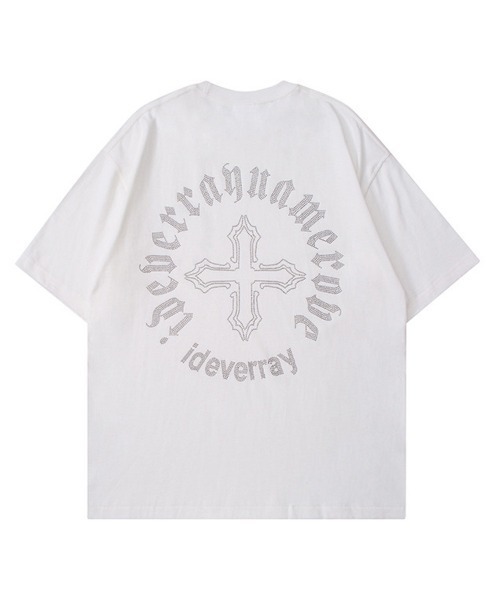 Ressaca(レサーカ)の「オーバーサイズ ラインストーンクロスモチーフロゴTシャツ(Tシャツ/カットソー・メンズ・ホワイト/ブラック/チャコールグレー・XL/L/M)」の17枚目の写真