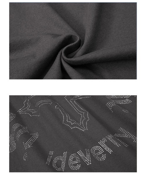 Ressaca(レサーカ)の「オーバーサイズ ラインストーンクロスモチーフロゴTシャツ(Tシャツ/カットソー・メンズ・ホワイト/ブラック/チャコールグレー・XL/L/M)」の12枚目の写真