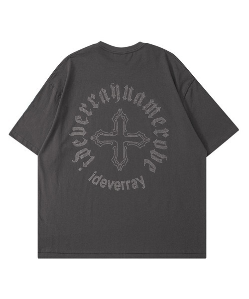 Ressaca(レサーカ)の「オーバーサイズ ラインストーンクロスモチーフロゴTシャツ(Tシャツ/カットソー・メンズ・ホワイト/ブラック/チャコールグレー・XL/L/M)」の16枚目の写真