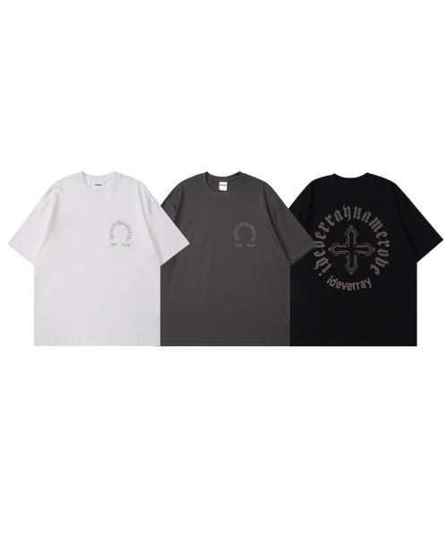 Ressaca(レサーカ)の「オーバーサイズ ラインストーンクロスモチーフロゴTシャツ(Tシャツ/カットソー・メンズ・ホワイト/ブラック/チャコールグレー・XL/L/M)」の14枚目の写真