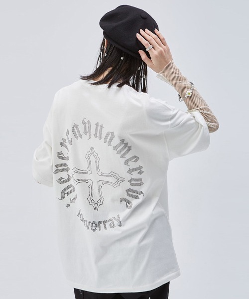 ラインストーン装飾ロゴプリントTシャツ | CELINE