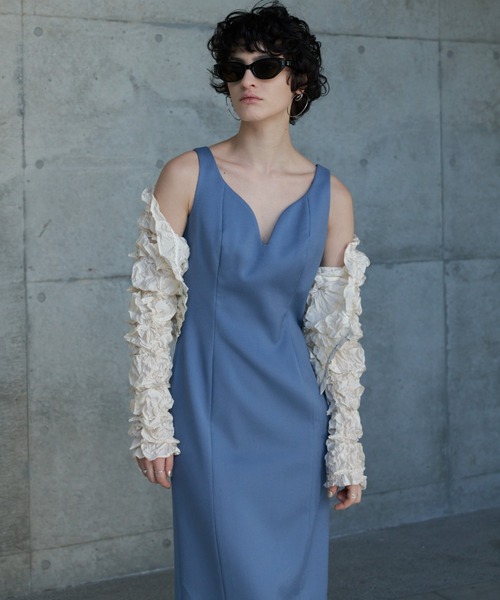 JOSE MOON（ジョゼムーン）の「CURVE NECK DRESS/カーブネック